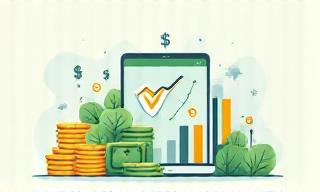 Graphic representing value and cost savings with coins and charts.
